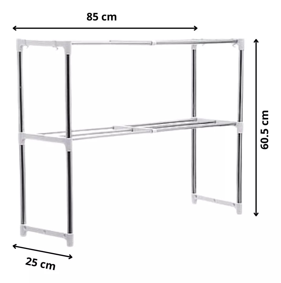 Estante Organizador Dos Niveles Para Microondas Cocina o Mueble